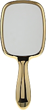 Rechteckige Haarbürste mit Spiegel - Janeke Hairbrush With Mirror Gold — Bild N2