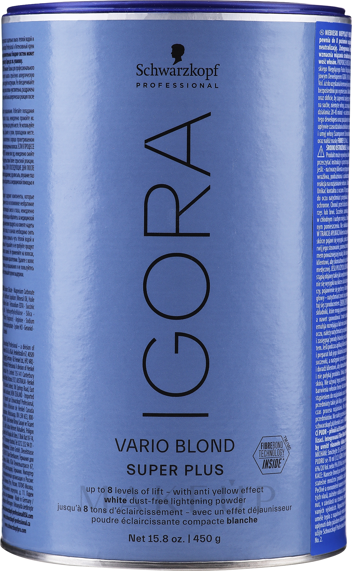 Aufhellendes Haarpulver - Schwarzkopf Professional Igora Vario Blond Super Plus — Bild 450 g