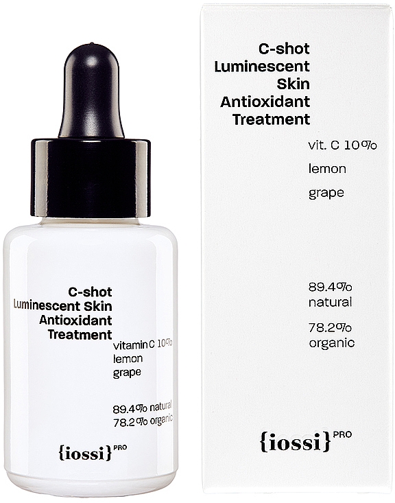 Feuchtigkeitsspendendes und aufhellendes Gesichtsserum mit Vitamin C, Zitrone und Traube - Iossi C-Shot Luminescent Skin Antioxidant Treatment — Bild N2