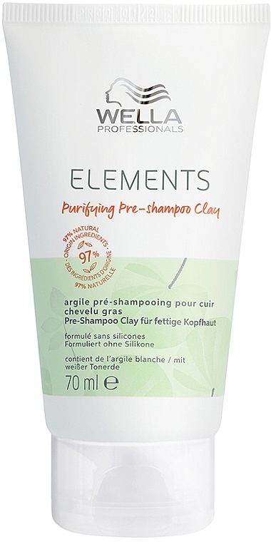 Shampoo für die Kopfhaut mit Kaolinton - Wella Professionals Elements Purifying Pre-shampoo Clay — Bild N1