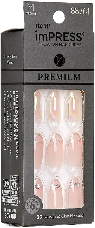 Set für künstliche Nägel mit Kleber - Kiss imPRESS Premium Press-On Manicure — Bild N1