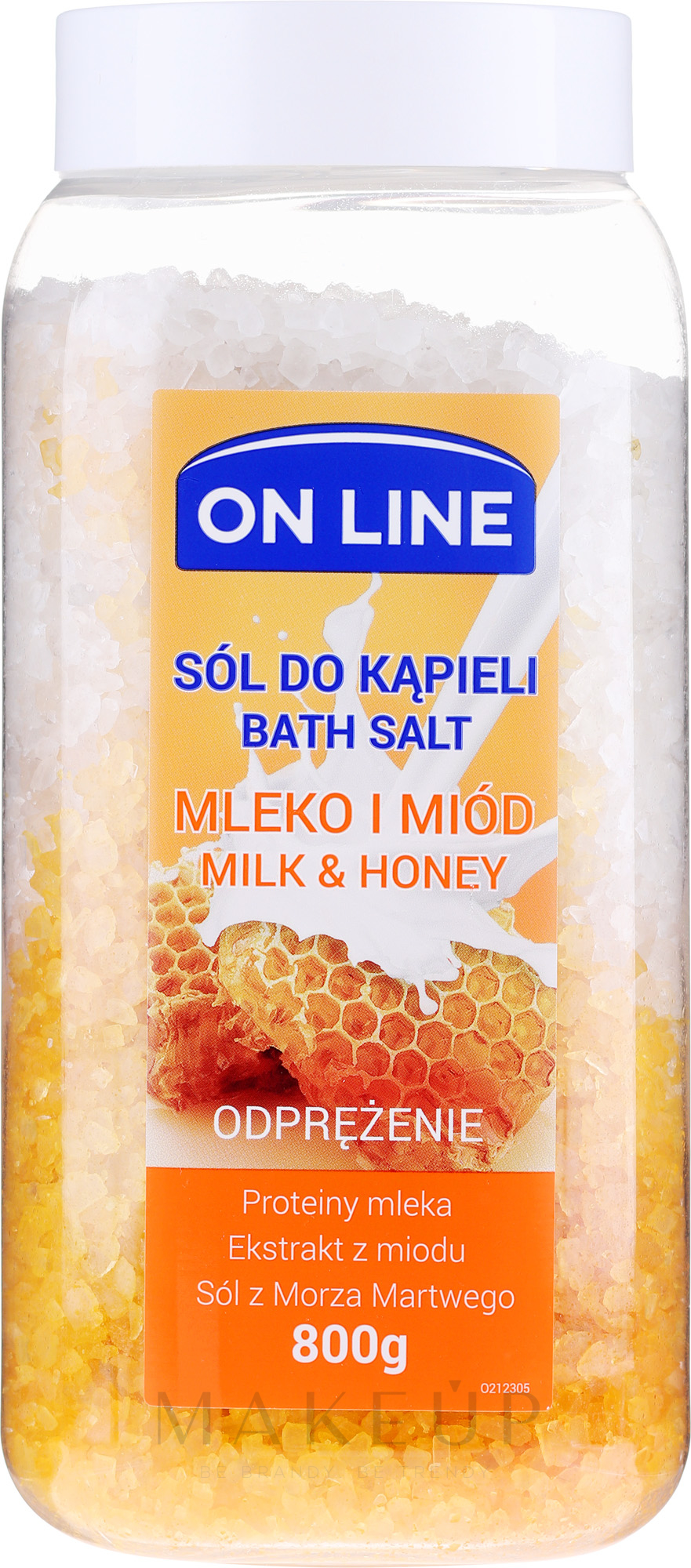 Badesalz mit Milch und Honig - On Line Milk & Honey Bath Salt — Bild 800 g