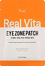 Düfte, Parfümerie und Kosmetik Hydrogel-Augenpatches mit Vitamin C - Prreti Real Vita Eye Zone Patch