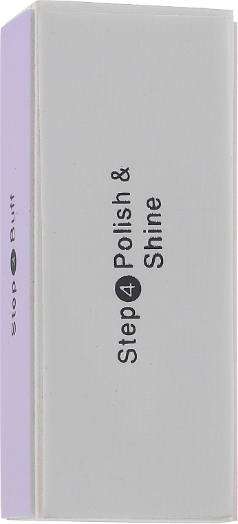 Bufferfeile 4-seitig auf Schaumbasis 104x34x33 mm gelb-violett - Baihe Hair — Bild N2