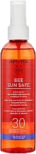 Düfte, Parfümerie und Kosmetik Sonnenschutzöl für den Körper mit Sonnenblumenöl und Karottenextrakt SPF30 - Apivita Bee Sun Safe Satin Touch The Perfecting Body Oil SPF30