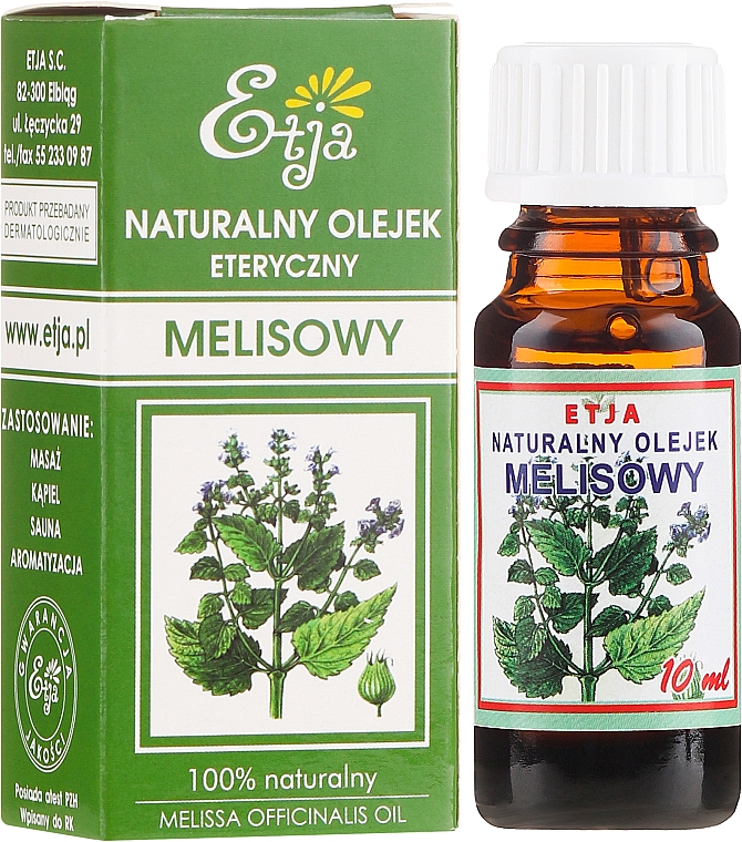 100% Natürliches ätherisches Zitronenmelissenöl - Etja Natural Essential Oil — Bild N1