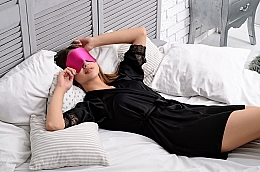 Schlafmaske Soft Touch Fuch­sia (20 x 8 cm) - MAKEUP — Bild N2