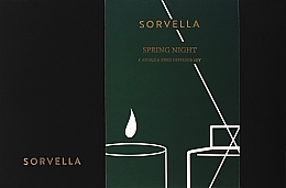 Düfte, Parfümerie und Kosmetik Duftset - Sorvella Perfume Home Fragrance Spring Night (Raumerfrischer 120ml + Duftkerze 170g)