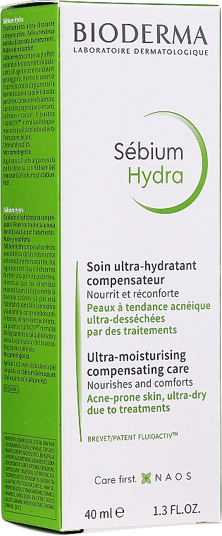 Feuchtigkeitsspendende Gesichtscreme für zu Akne neigende Haut - Bioderma Sebium Hydra Moisturising Cream — Foto N2