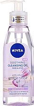 Düfte, Parfümerie und Kosmetik Beruhigendes Reinigungsöl für Gesicht und Augen mit Traubenkernöl - Nivea Cleansing Oil Soothing Grape Seed