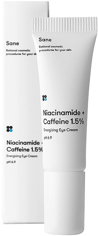 Augencreme gegen Augenringe und Schwellungen mit Koffein - Sane Niacinamide + Caffeine 1.5% Energizing Eye Cream — Bild N2