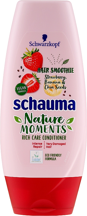 Intensiv pflegende Haarspülung mit Erdbeeren, Bananen und Chiasamen - Schauma Nature Moments