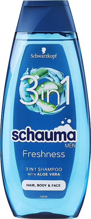 3in1 Shampoo für Männer mit Meeresmineralien und Aloe Vera - Schauma Men Sea Minerals + Aloe Vera 3 in 1 Shampoo — Bild N1