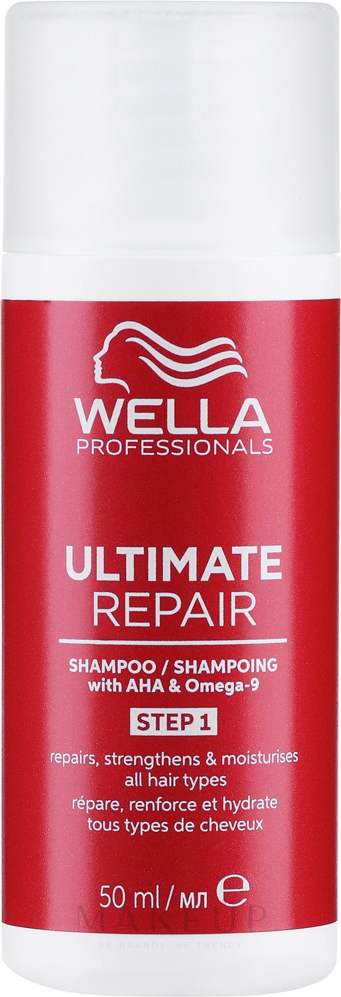 Shampoo für alle Haartypen - Wella Professionals Ultimate Repair Shampoo With AHA & Omega-9 — Bild 50 ml