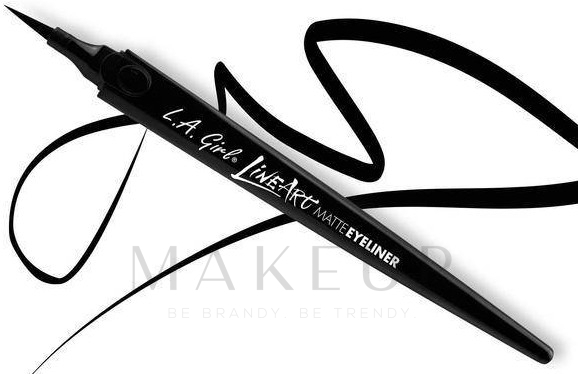 Eyeliner - L.A. Girl Line Art Matte Eyeliner — Bild GLE712 - Intense Black