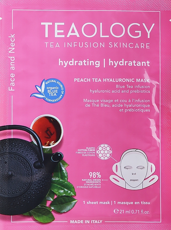 Gesichtsmaske - Teaology Blue Tea & Hyaluronic Acid Brightening Moisturising Mask — Bild N1