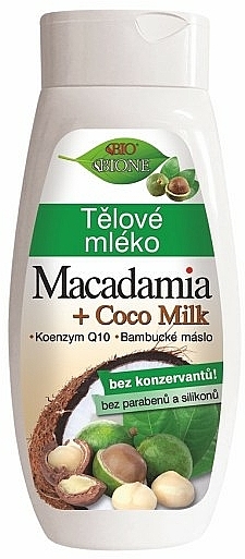 Körpermilch mit Macadamia und Kokosmilch - Bione Cosmetics Macadamia + Coco Milk — Bild N1