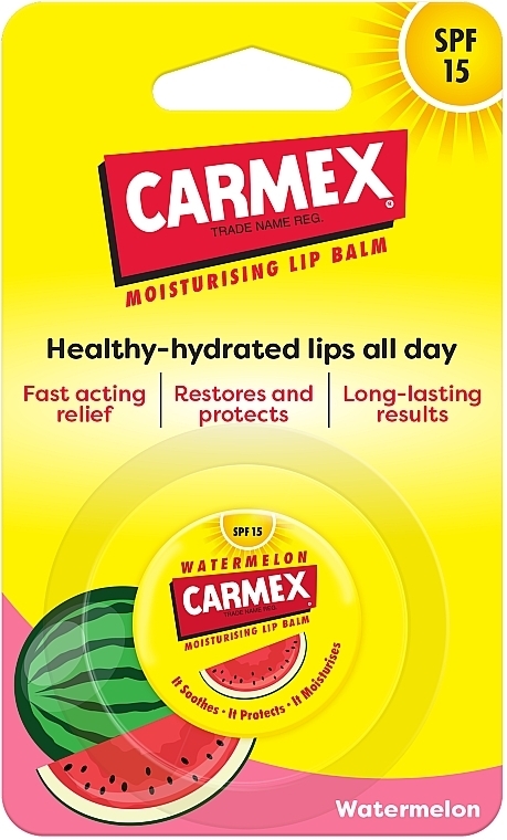 Feuchtigkeitsspendender Lippenbalsam mit Wassermelonduft - Carmex Lip Balm Water Mellon — Bild N2