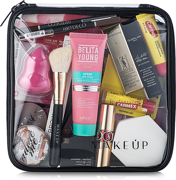 Kosmetiktasche Visible Bag (ohne Inhalt) - MAKEUP B:20 x H:20 x T:8 cm  — Foto N1