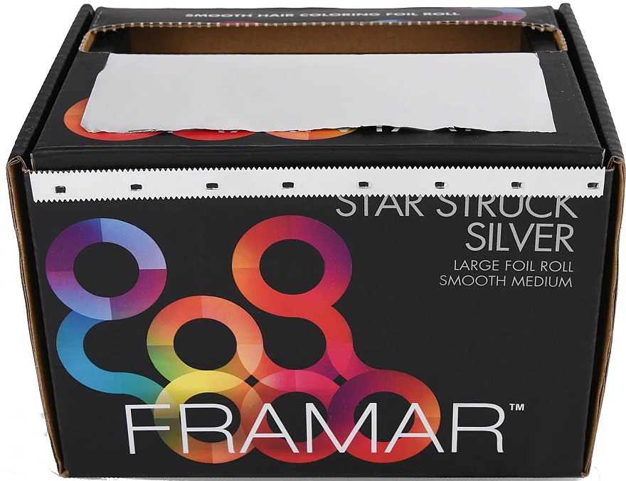 Folienrolle für Friseure 487 m - Framar Large Roll Medium Star Struck Silver — Bild N2