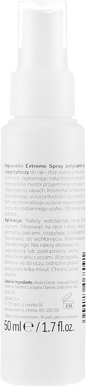 Antibakterielles Spray - Aquaselin Extreme Antibacterial Spray — Bild N2