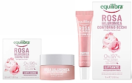 Düfte, Parfümerie und Kosmetik Gesichtspflegeset - Equilibra Rose (Gesichtscreme 50ml + Augencreme 15ml)