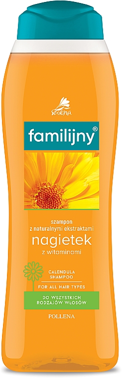 Shampoo mit Ringelblume und Vitaminen für alle Haartypen - Pollena Savona Familijny Marigold & Vitamins Shampoo — Bild N2