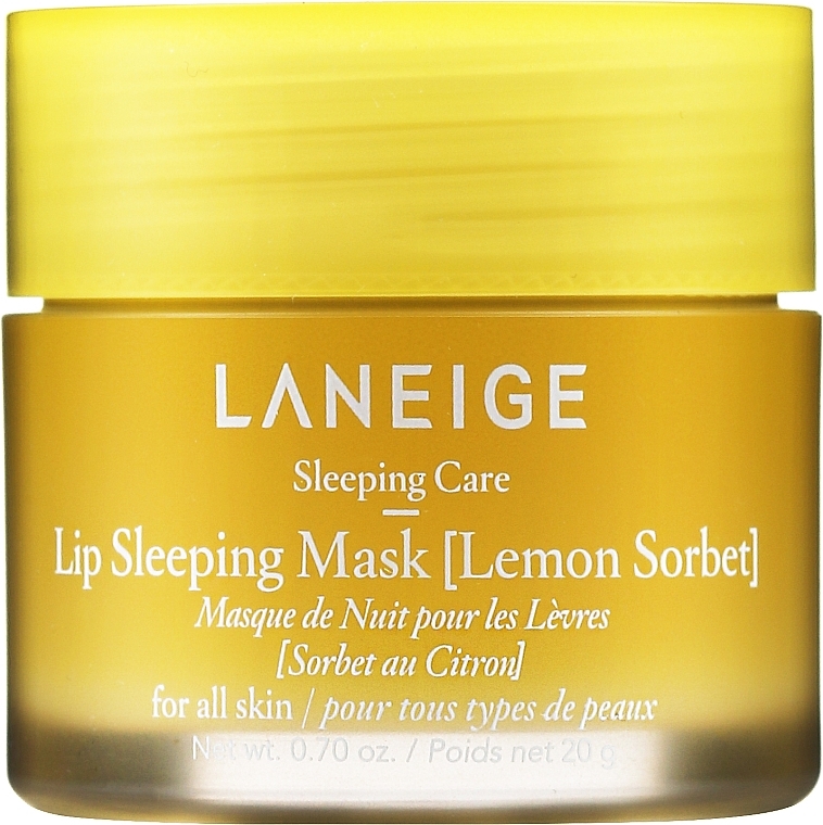 Weichmachende und regenerierende Lippenmaske für die Nacht mit Zitronengeschmack - Laneige Lip Sleeping Mask Lemon Sorbet — Bild N1