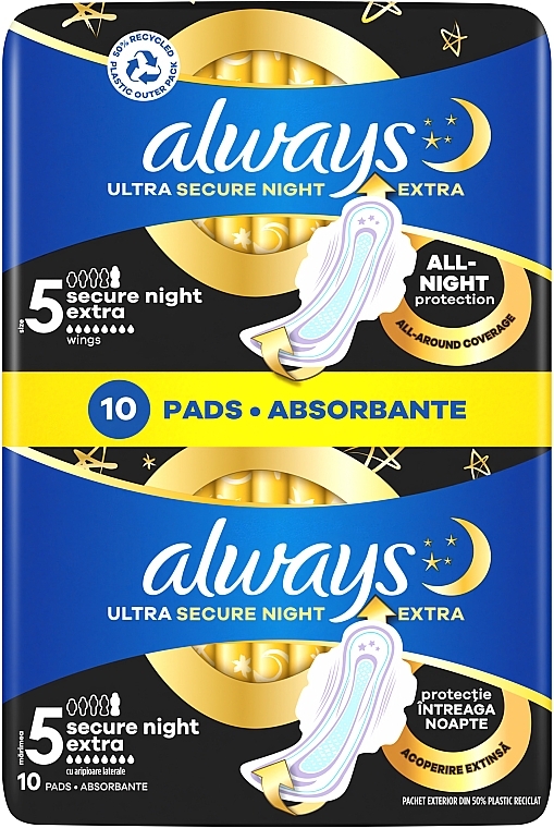 Damenbinden für die Nacht Extra 10 St. - Always Ultra Extra Night — Bild N1