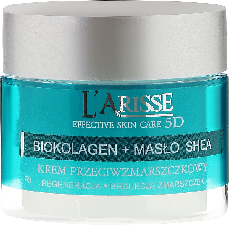 Anti-Aging Gesichtscreme mit Bio Kollagen und Sheabutter 55+ - Ava Laboratorium L'Arisse 5D Anti-Wrinkle Cream Bio Collagen + Shea Butter — Foto N2