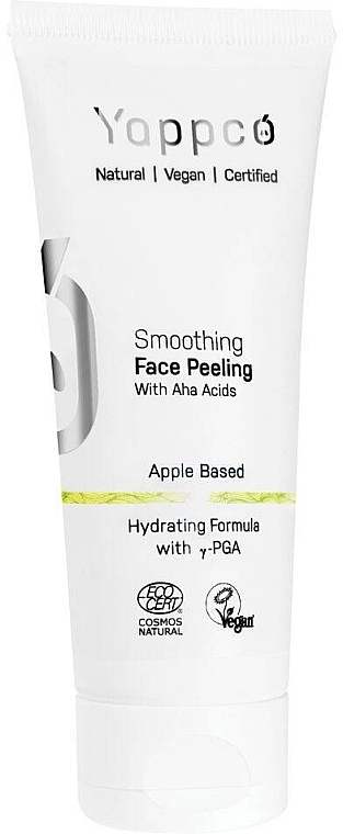 Glättendes Gesichtspeeling - Yappco Smoothing Face Peeling With AHA Acids — Bild N2