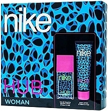 Düfte, Parfümerie und Kosmetik Nike Hub Woman - Duftset (Eau de Toilette 50ml + Körperlotion 100ml) 