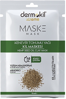 Tonmaske mit Hanföl - Dermokil Hemp Seed Oil Clay Mask  — Bild N1