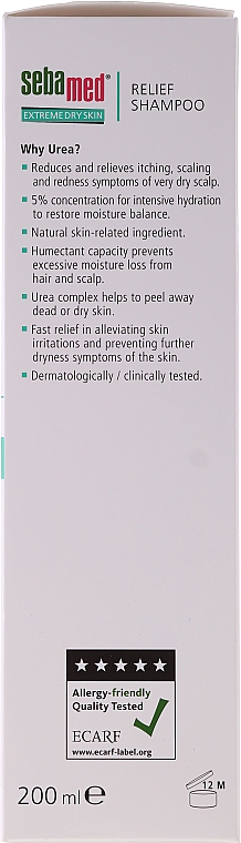 Tiefenpflegendes Shampoo für sehr trockenes Haar - Sebamed Extreme Dry Skin Relief Shampoo 5% Urea — Bild N2