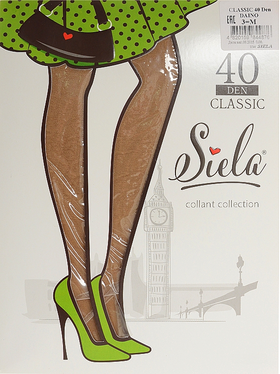 Strumpfhose für Damen Classic 40 Den daino - Siela — Bild N1