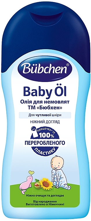 Mildes Babyöl mit Sonnenblumenöl und Sheabutter - Bubchen Baby Ol