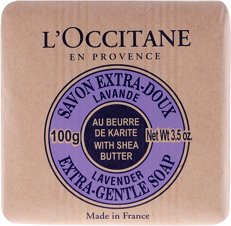 Kosmetikseife mit Sheabutter und Lavendel - L'occitane Shea Butter Extra Gentle Soap-Lavender — Bild N2