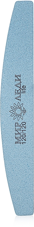 Dünne Nagelfeile Kuppel 120/120 blau - Mir Ledi Premium — Bild N1