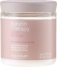Feuchtigkeitsspendende Haarmaske mit Keratin - Alfaparf Lisse Design Keratin Therapy Rehydrating Mask — Foto N3