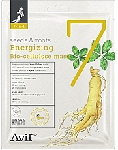 Düfte, Parfümerie und Kosmetik Anti-Aging-Gesichtsmaske aus Biozellulose - Avif 7-in-1 Seeds & Roots Energizing Bio Cellulose Mask