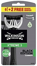 Düfte, Parfümerie und Kosmetik Einweg-Rasierset 6+2 St. - Wilkinson Sword Xtreme 3 Black Edition