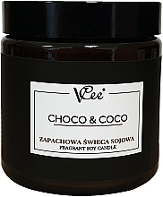Sojakerze mit süßem Schokoladenduft - Vcee Choco & Coco Fragrant Soy Candle  — Bild N1