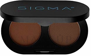 Augenbrauenschatten - Sigma Beauty Color + Shape Brow Powder Duo — Bild Dark