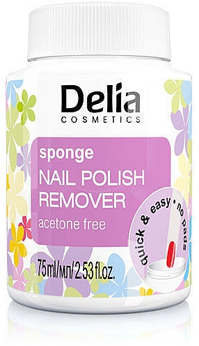 Nagellackentferner mit Schwamm - Delia Sponge Nail Polish Remover Acetone Free