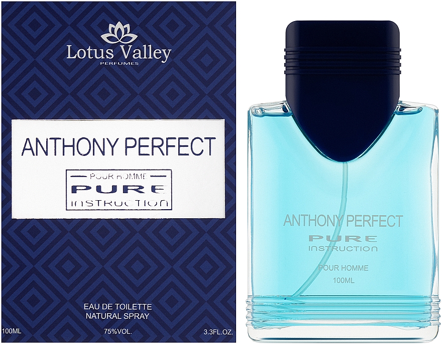 Lotus Valley Anthony Perfect Pure Instruction Pour Homme - Eau de Toilette — Bild N2