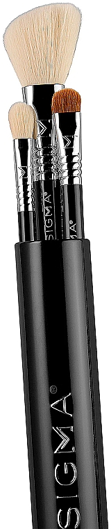 Make-up Pinsel in Etui schwarz 3 St. - Sigma Beauty Essential Trio Brush Set — Bild N3