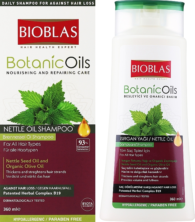 Volumengebendes Shampoo für dünnes und stumpfes Haar - Bioblas Botanic Oils Herbal Volume Shampoo — Bild N2