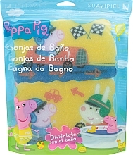 Düfte, Parfümerie und Kosmetik Badeschwamm Peppa Pig 3 St. rosa - Suavipiel Peppa Pig Bath Sponge