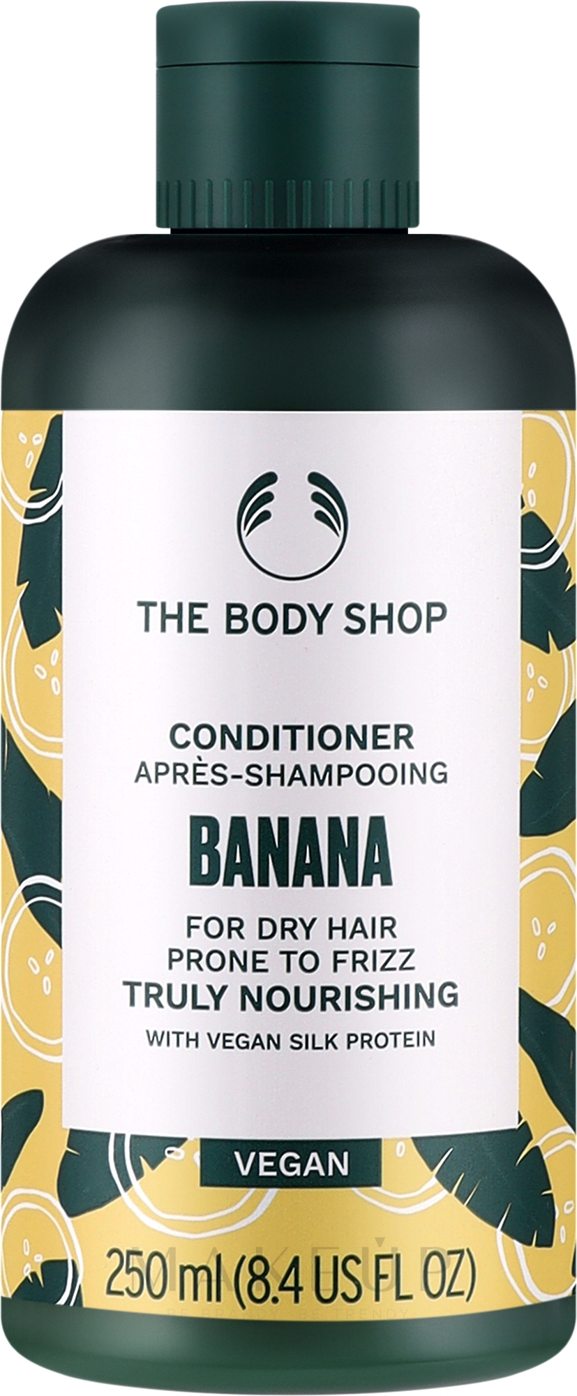 Pflegender Conditioner für trockenes Haar mit Banane - The Body Shop Banana Truly Nourishing Conditioner Vegan — Bild 250 ml