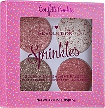 Düfte, Parfümerie und Kosmetik Rouge- und Highlighter-Palette - I Heart Revolution Sprinkles